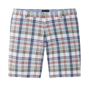 Peter Millar Crown Crafted Plaid Textured Galaxy Golf Shorts